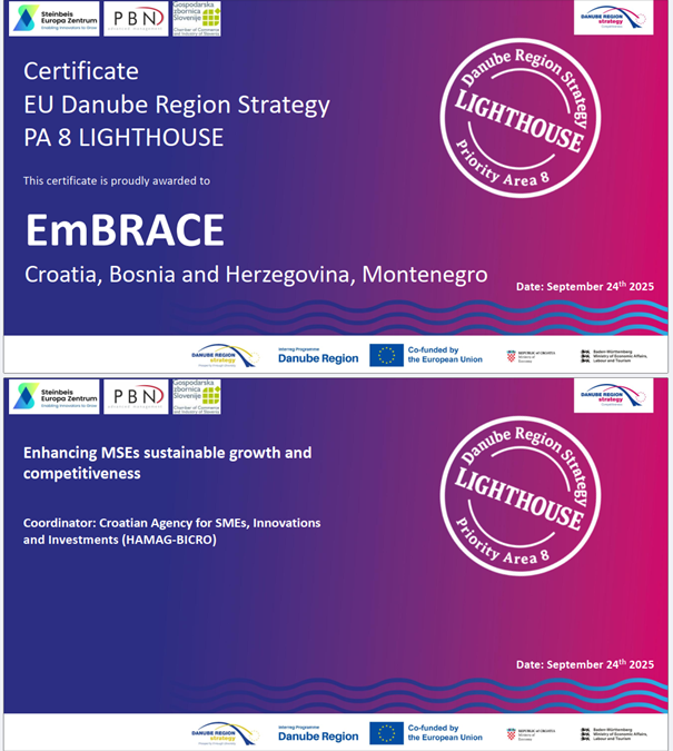 EmBRACE Project recognised as One of the 30 “Danube Lighthouses”